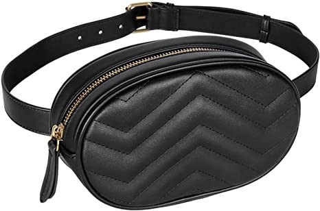 Crossbody Moda Bel Çantası PU Deri Su Geçirmez Bel Çantası