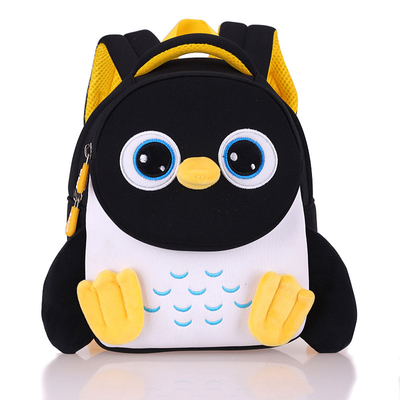 Penguen Su Geçirmez Çocuklar Sırt Çantası 3D Bebek Yürüyor Çocuk Okul Çantası Anaokulu