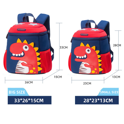 Anaokulu Suya Dayanıklı Çocuklar Sırt Çantası Mochila Dinozor 3D Sevimli Karikatür Toddler Bookbag