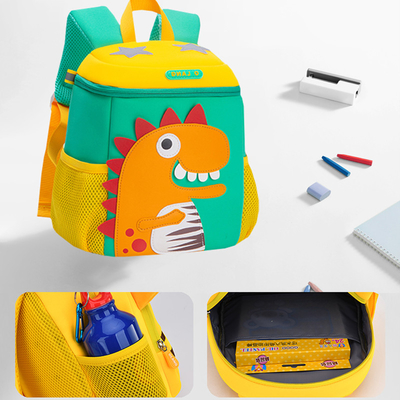 Anaokulu Suya Dayanıklı Çocuklar Sırt Çantası Mochila Dinozor 3D Sevimli Karikatür Toddler Bookbag