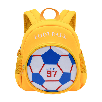 Mavi 3D Futbol Sırt Çantası / Erkek Çocuklar İçin Sevimli Karikatür Sırt Çantası