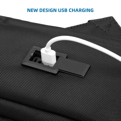 FCS İş Dizüstü Bilgisayar Sırt Çantası USB Şarj Erkek Seyahat İş Günlük Sırt Çantası