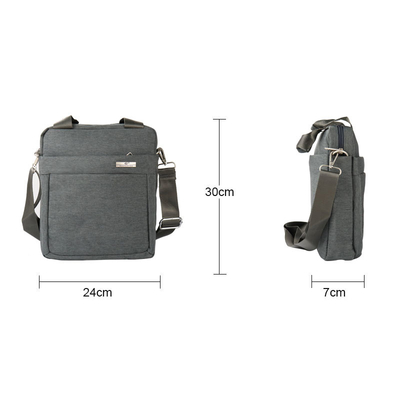 İş Naylon Postacı Çantaları Saplı Erkek Deri Crossbody Omuz Çantası