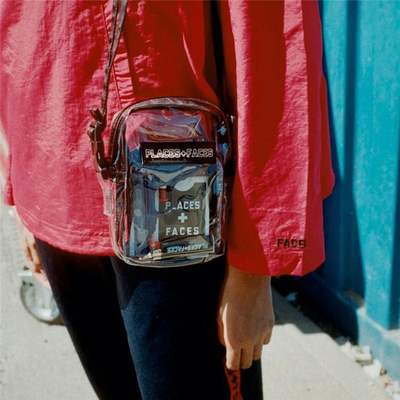Places Faces Fashion Fanny Pack ODM Şeffaf PVC Yan Çanta