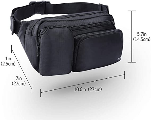Büyük Kapasiteli Moda Fanny Paketi Yürüyüş İçin Çoklu Cepler