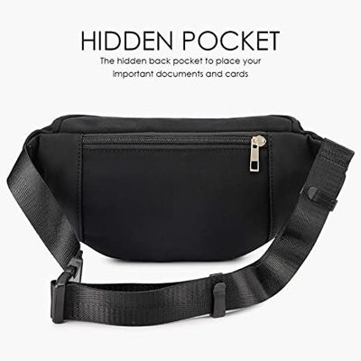 Kadın Erkek Moda Fanny Paketi / Seyahat İçin Su Geçirmez Bel Çantası Koşu Yürüyüş Yürüyüş