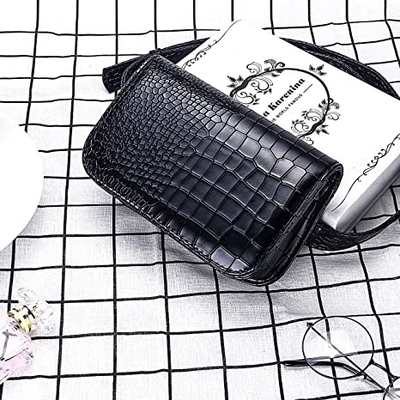 Timsah Küçük Crossbody Fanny Pack Cep Telefonu Cepli Pu Deri Çantalar