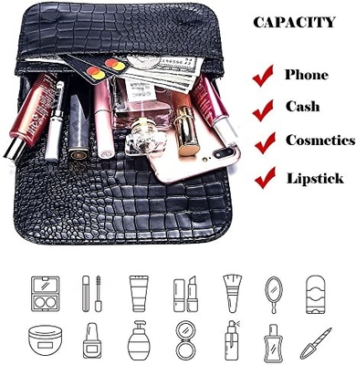 Timsah Küçük Crossbody Fanny Pack Cep Telefonu Cepli Pu Deri Çantalar