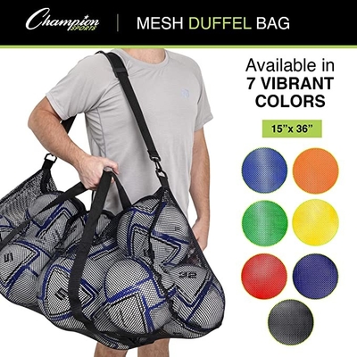 Mesh Spor Spor Çantası Çok Amaçlı Büyük Boy Spor Çantası Fermuarlı Ayarlanabilir