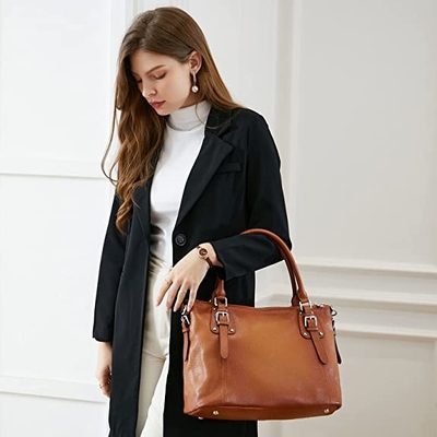 ODM Kadın Hakiki Deri Çanta Crossbody Satchel Top Saplı Bez Çanta