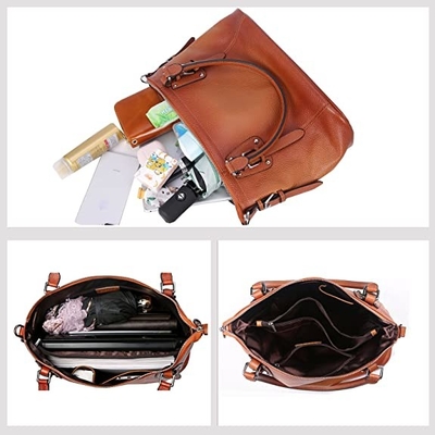 ODM Kadın Hakiki Deri Çanta Crossbody Satchel Top Saplı Bez Çanta