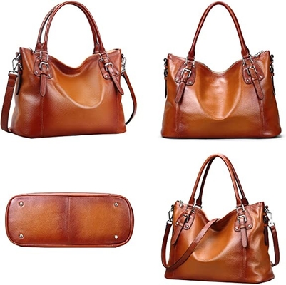 ODM Kadın Hakiki Deri Çanta Crossbody Satchel Top Saplı Bez Çanta