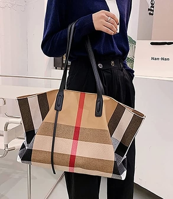 Kanvas Bayan Lüks Çanta Büyük Kapasiteli Ferah Bayan Crossbody Çanta