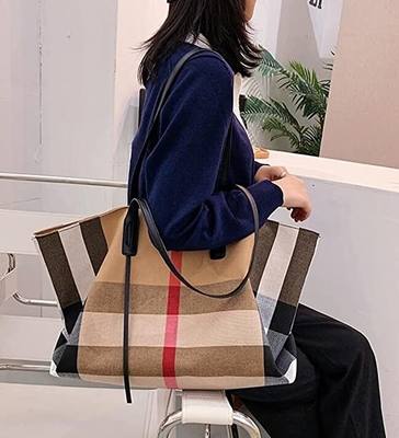 Kanvas Bayan Lüks Çanta Büyük Kapasiteli Ferah Bayan Crossbody Çanta